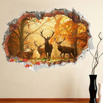 Forest Deer 3D Wall Sticker