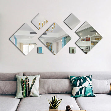 3D Acrylic Mirror Effect Wall Stickers