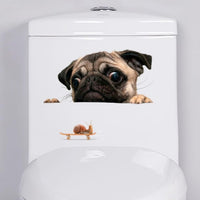3D Vivid Dogs Wall Stickers